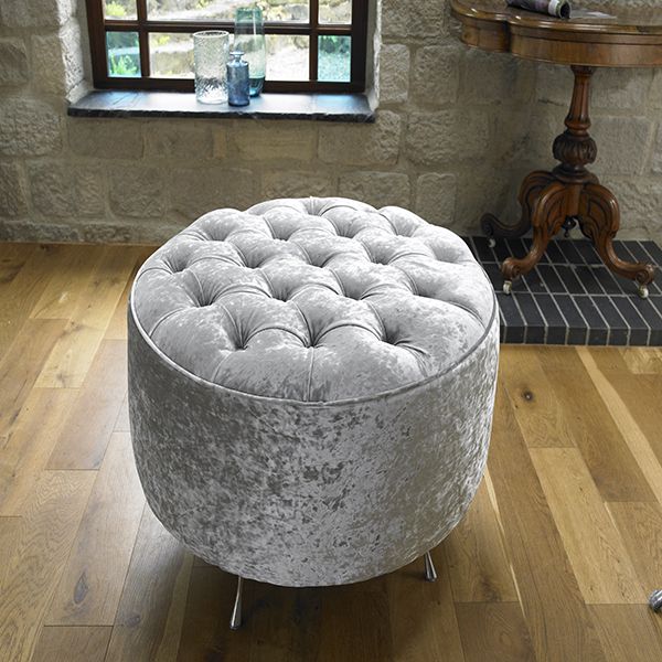 Round Chesterfield Pouffe